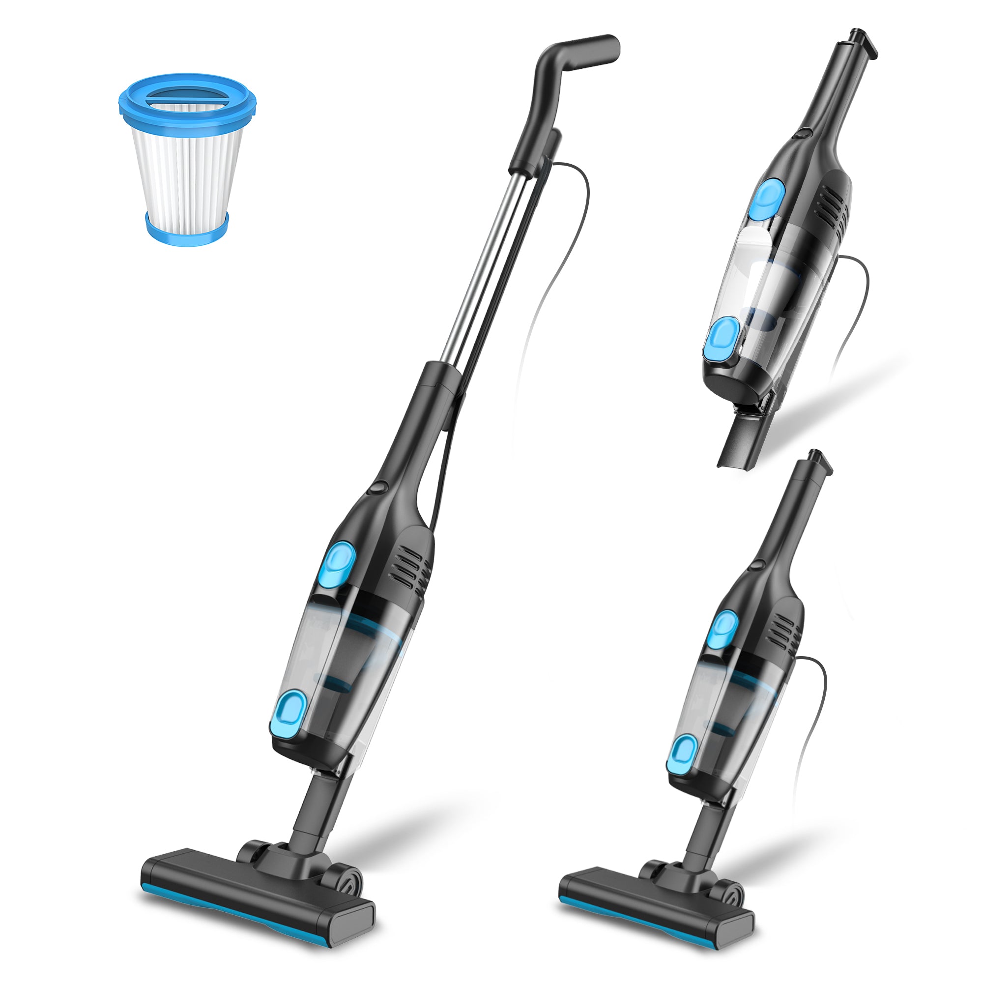 INSE R6X Corded Stick Vacuum Cleaner for Hard floors 15KPa Suction with 600W Motor