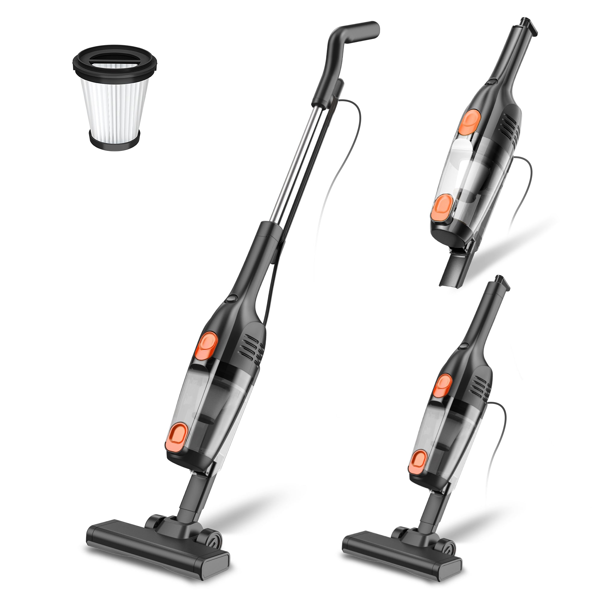 INSE R6X Corded Stick Vacuum Cleaner for Hard floors 15KPa Suction with 600W Motor