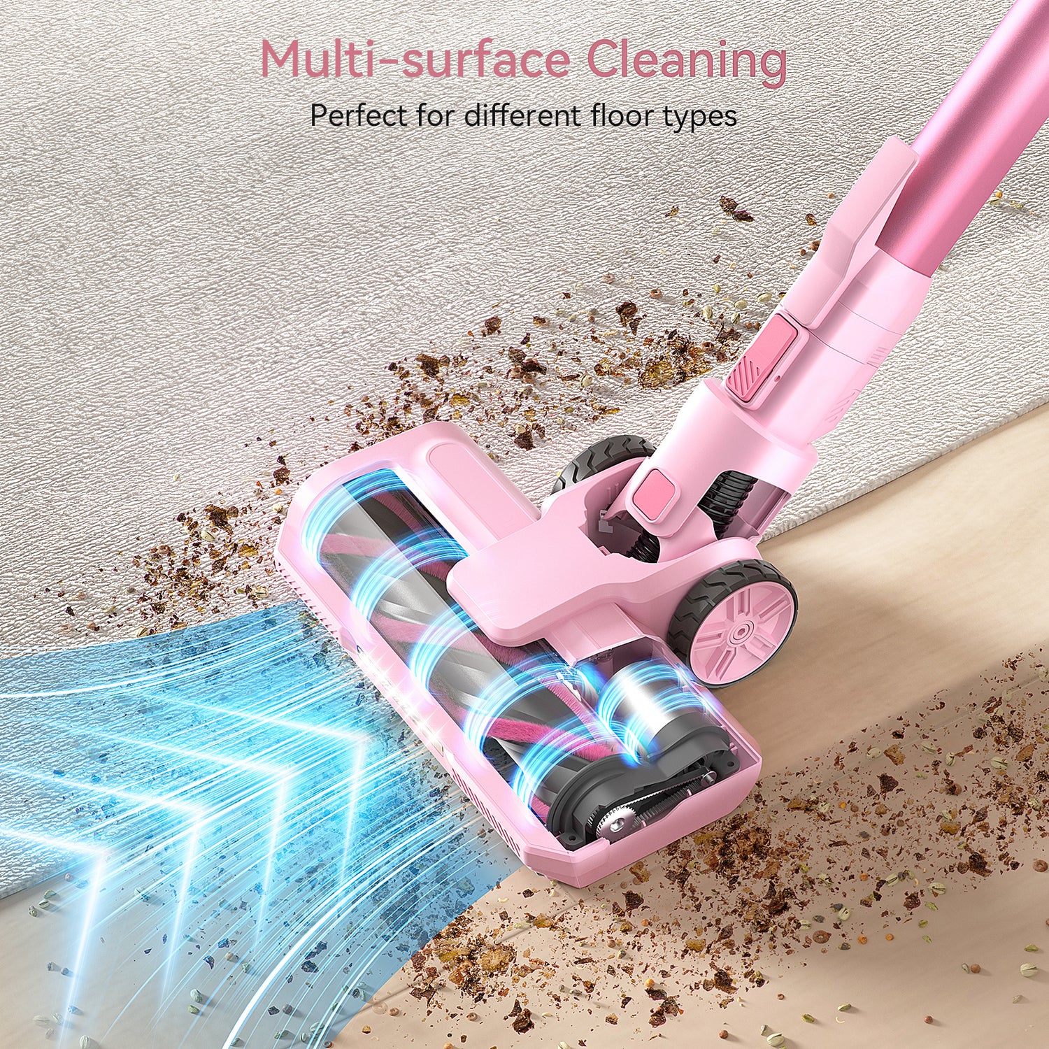 S11 PRO Cordless Vacuum Cleaner, with 30Kpa 350W Suction, Max 50 Min Runtime for Hard Floor Pet Hair