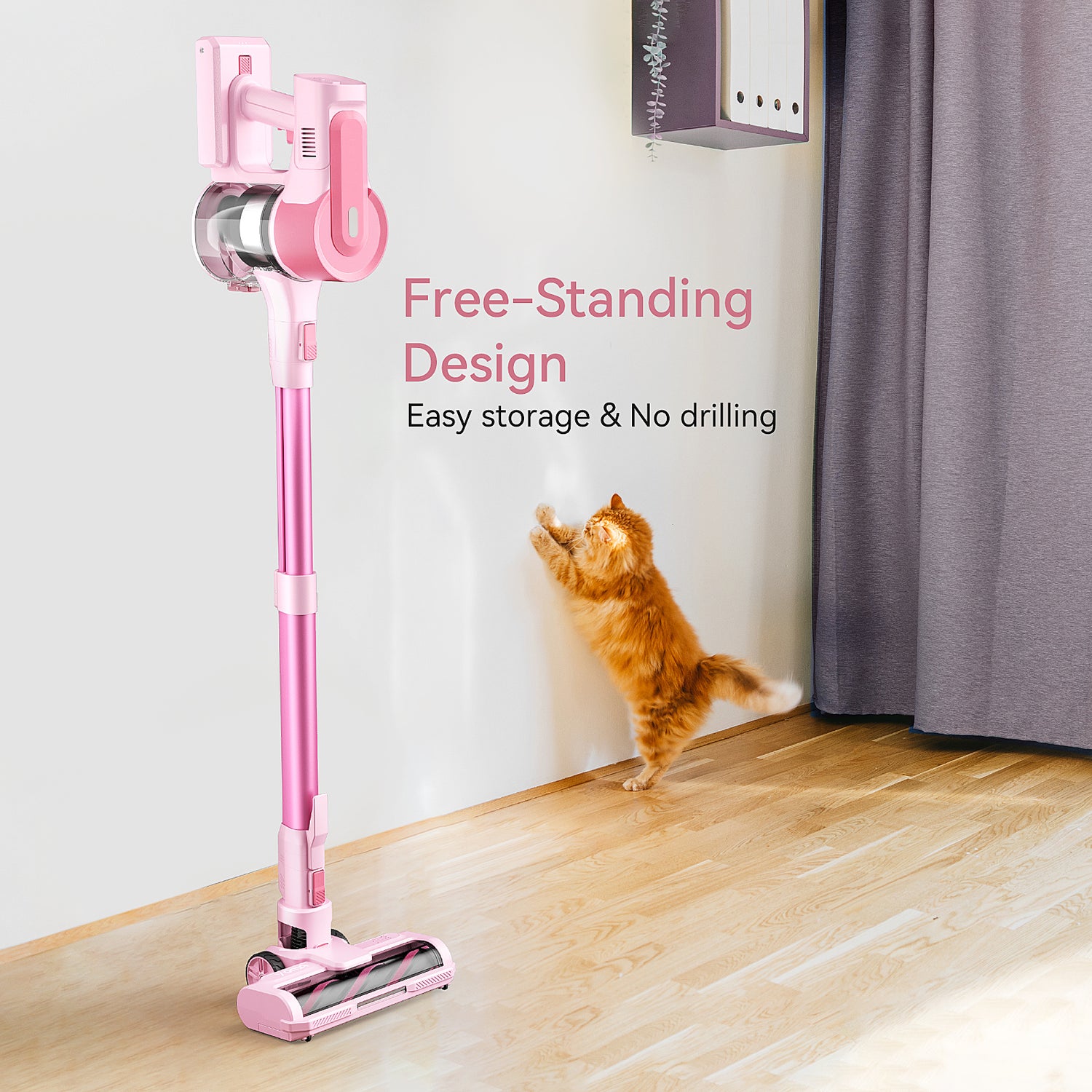 S11 PRO Cordless Vacuum Cleaner, with 30Kpa 350W Suction, Max 50 Min Runtime for Hard Floor Pet Hair