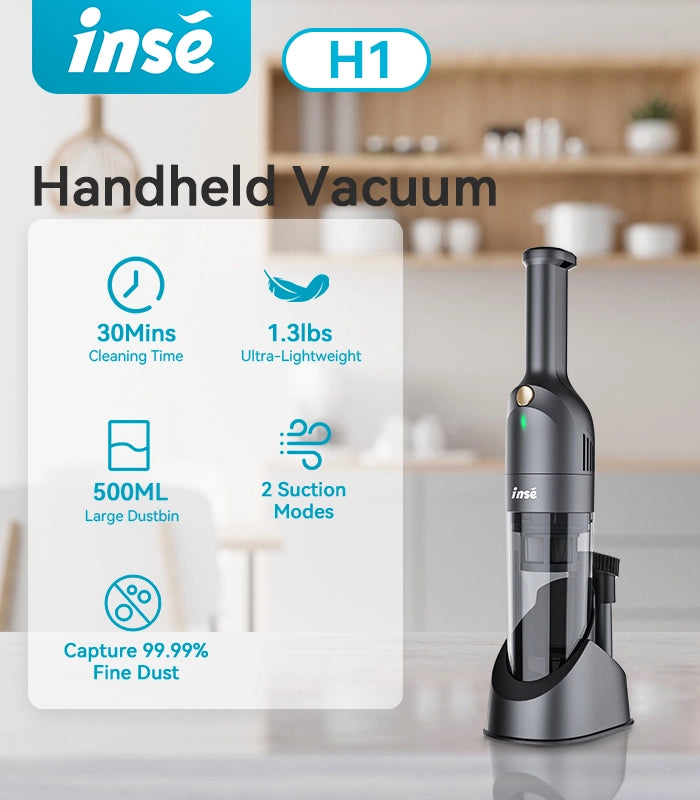 inse h1 handheld cordless vacuum for car home banner for mobile