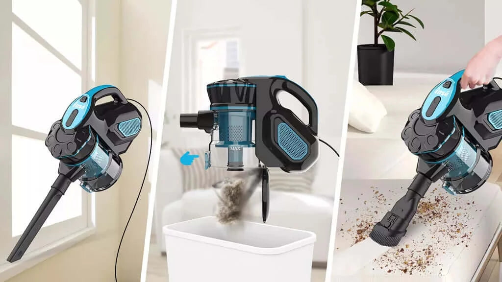 inse i5 corded stick vacuum easy empty and with two accessories-inselife.com