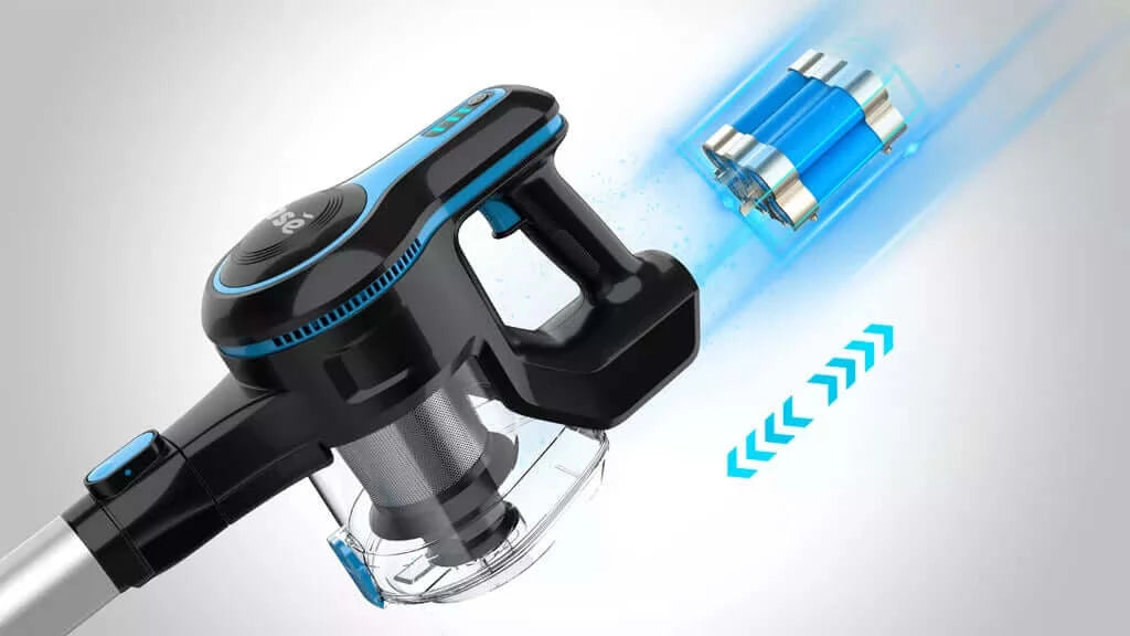 inse n5s lightweight cordless vacuum with a pack of six batteries-inselife.com