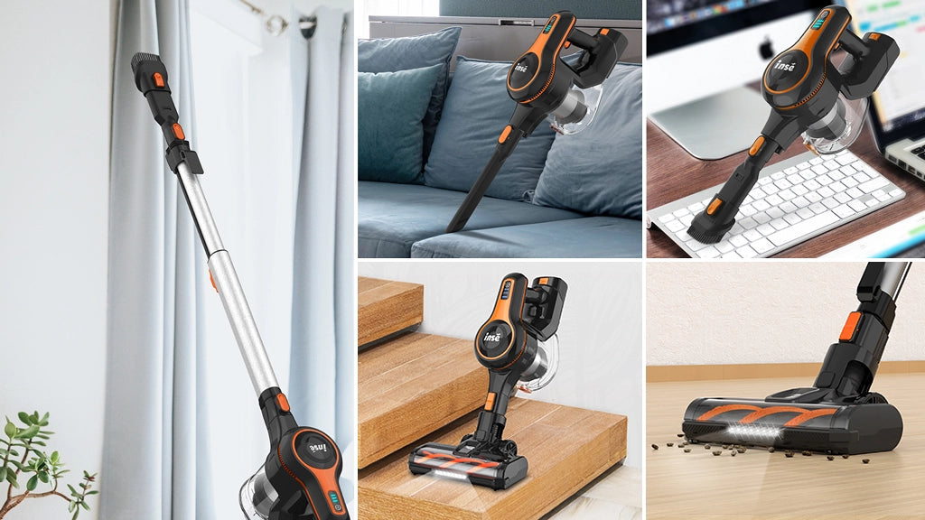 inse s670 cordless stick vacuum for multi scenarios