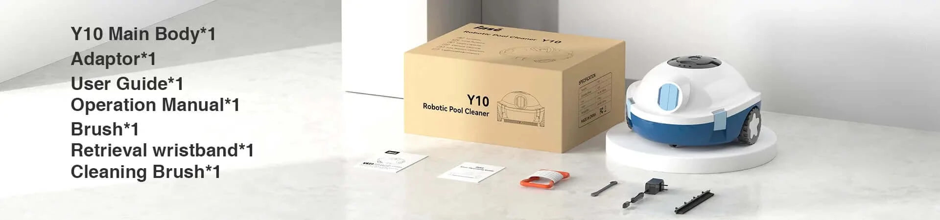 inse y10 cordless robotic pool vacuum with all parts-inselife.com