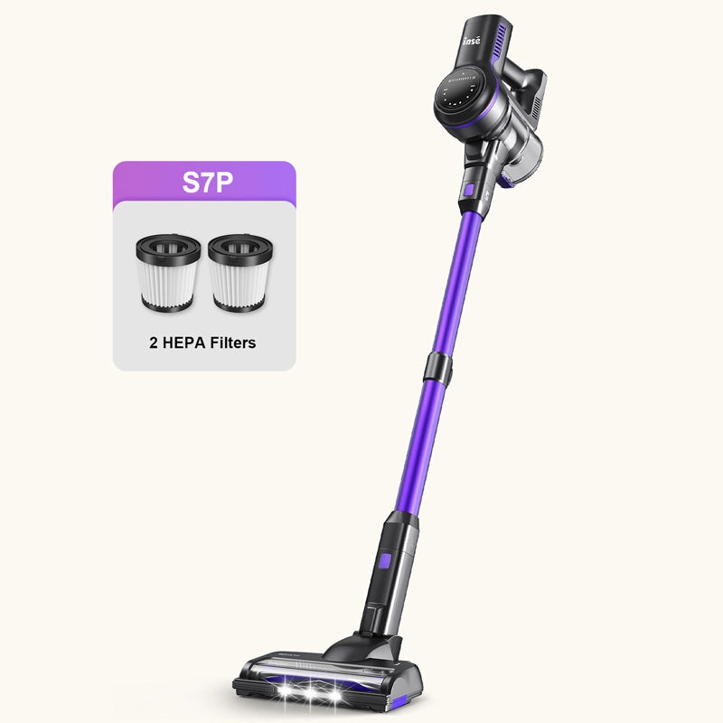 INSE S7P Cordless Stick Vacuum Rechargeable Vac For Hardfloor Carpet