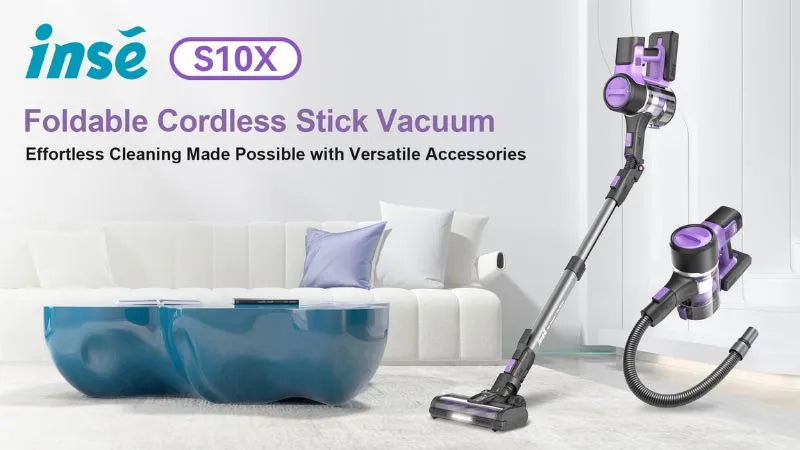 inse s10x cordless stick vacuum bendable design thumbnail