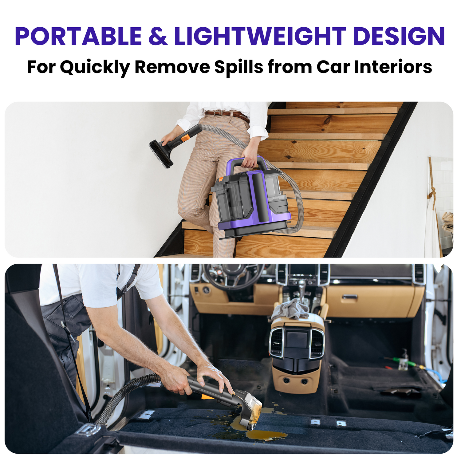 INSE Upholstery Carpet Cleaner Includes 8.5oz Deep Clean Pro Formula, C7