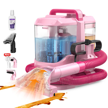 Upholstery Carpet Vacuum Cleaner, 18KPa Suction Spot Cleaning Machine for Pet Stains, Carpets, Sofa, Car Seats, Mattress, with 3 Multipurpose Cleaning Tools, 6&