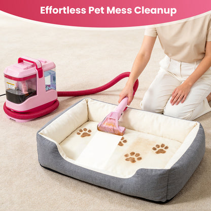 Upholstery Carpet Vacuum Cleaner, 18KPa Suction Spot Cleaning Machine for Pet Stains, Carpets, Sofa, Car Seats, Mattress, with 3 Multipurpose Cleaning Tools, 6&
