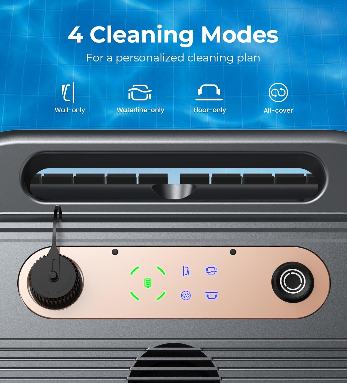 U8 Cordless Robotic Pool Cleaner for Walls &amp; Waterline, Automatically Climbs &amp; Cleans, No Hand-Scrubbing, Auto-Docking, 150min Runtime Pool Vacuum Robot for Inground Pools up to 2600 Sq.ft