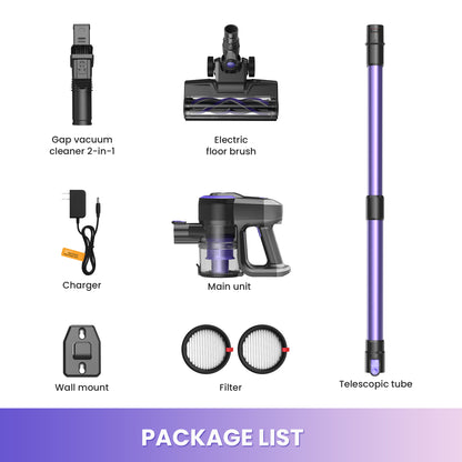 INSE Lightweight Cordless Stick Vacuum Cleaner for Carpet Hardwood Floor Pet Hair, N3P &amp; N3E