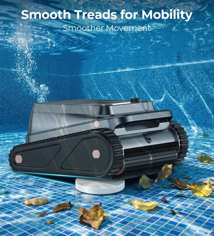 U8 Cordless Robotic Pool Cleaner for Walls &amp; Waterline, Automatically Climbs &amp; Cleans, No Hand-Scrubbing, Auto-Docking, 150min Runtime Pool Vacuum Robot for Inground Pools up to 2600 Sq.ft