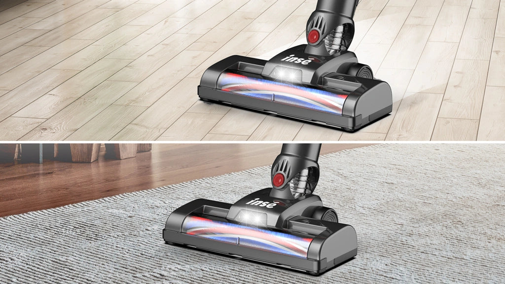 inse n650 cordless vacuum clean hard floor and low pile carpet
