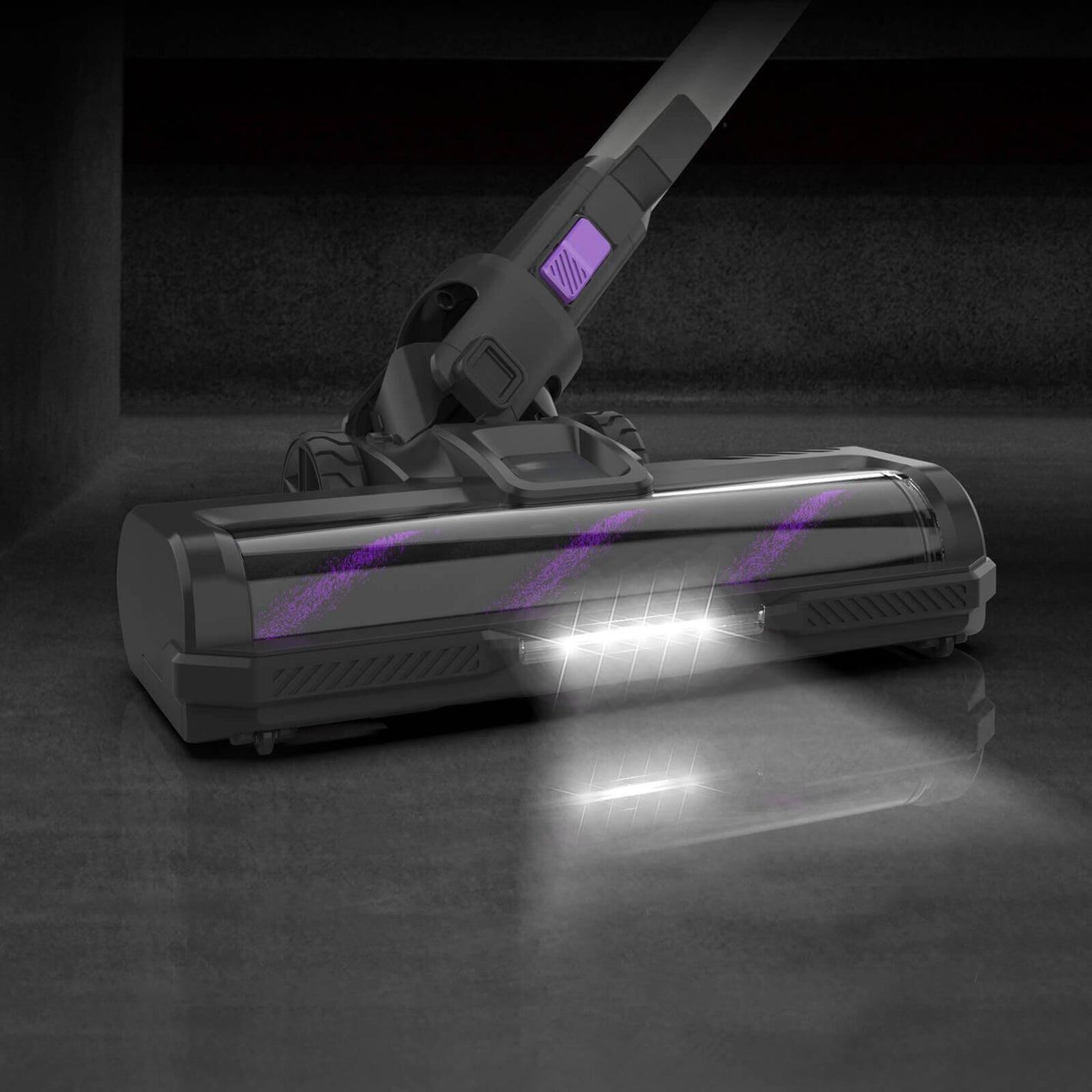 inse s10 cordless vacuum with LED lights on head brush-inselife.com
