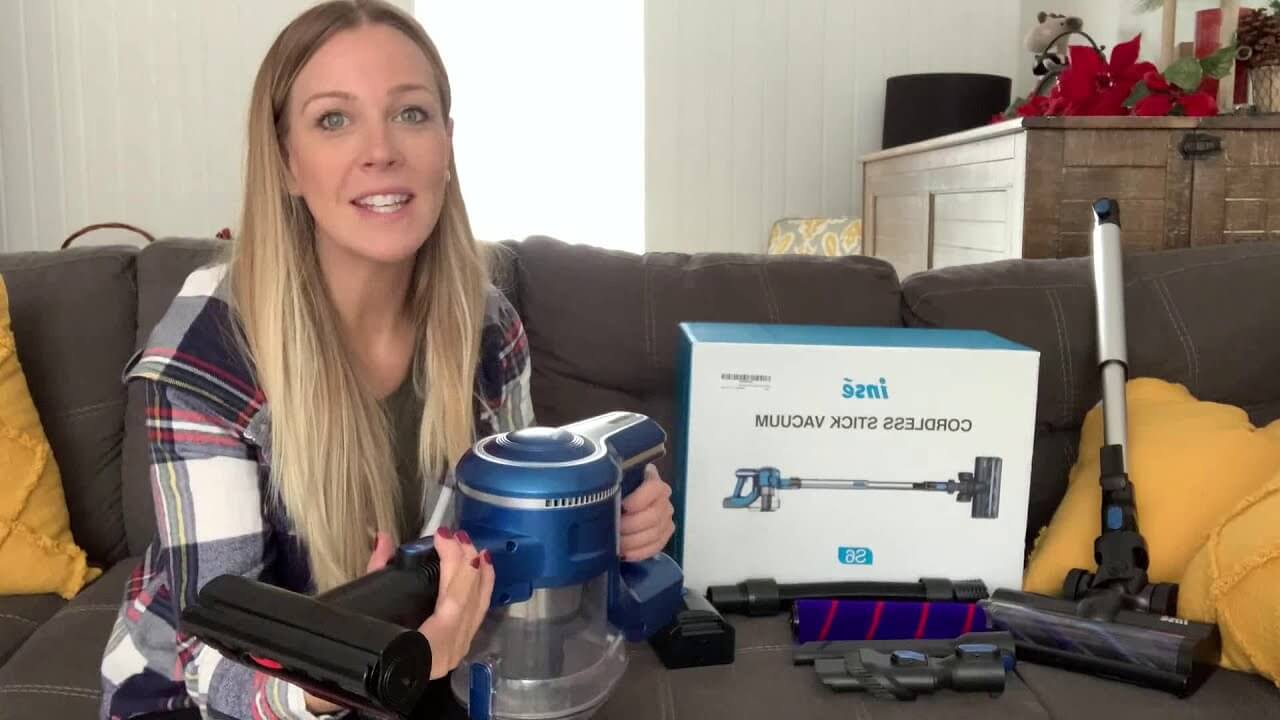 Load video: inse s6t cordless suction vacuum product review-inselife.com