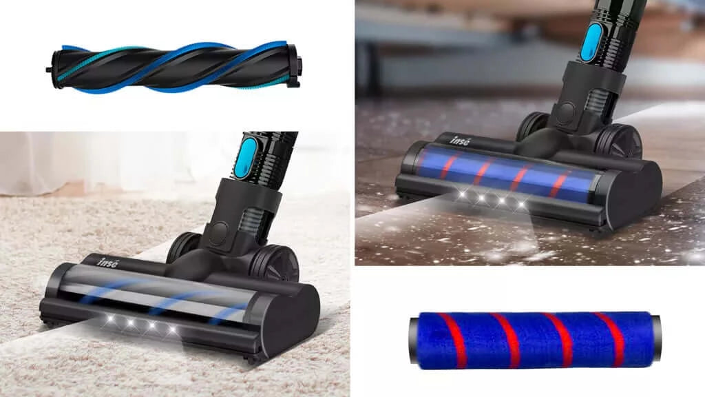 cordless vacuum with two roller brushes-inselife.com