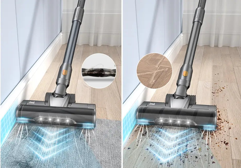 inse_s9_cordless_vacuum_with_two_different_roller_brushes-inselife.com