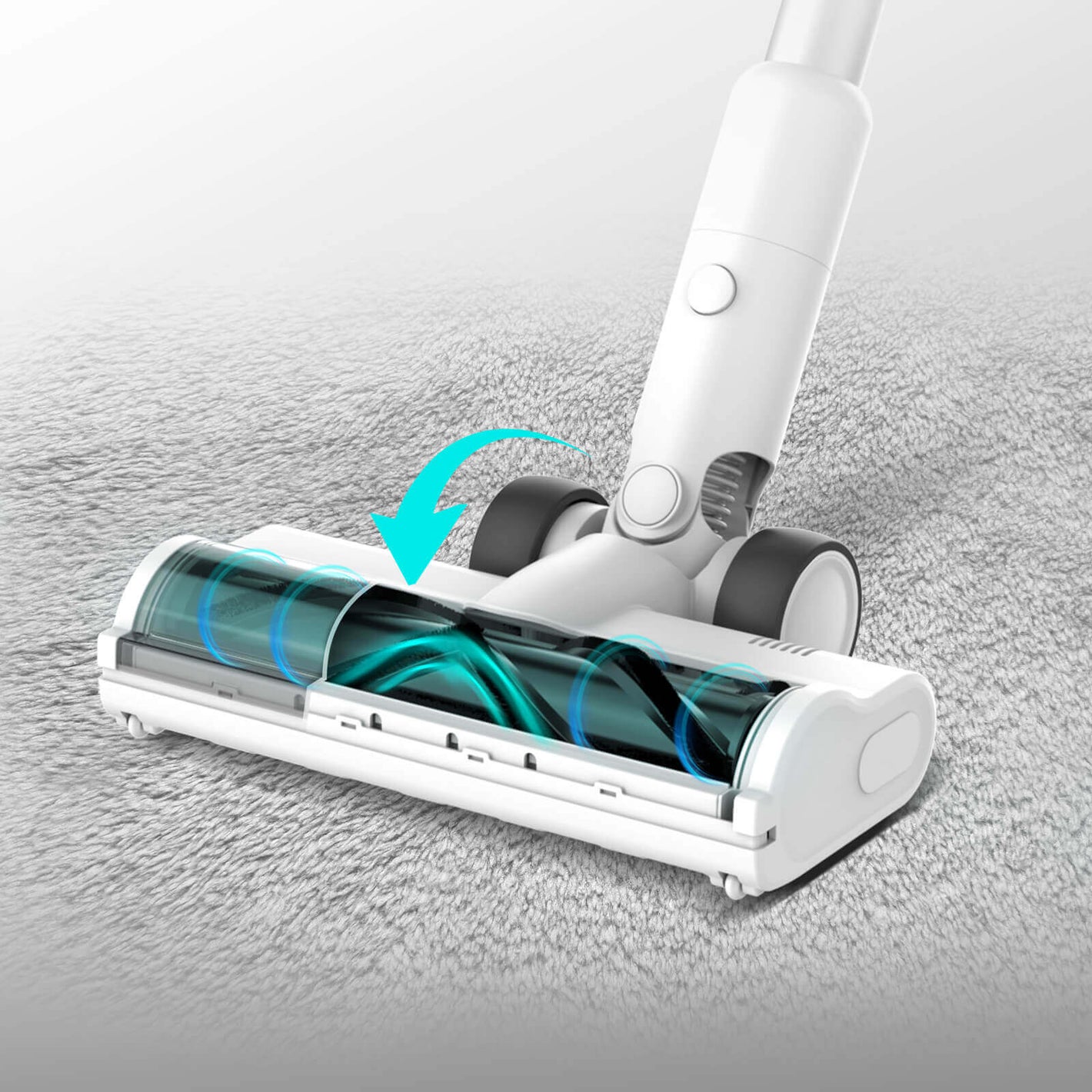 inse v120 cordless suction vacuum with anti-tangled design head brush-inselife.com