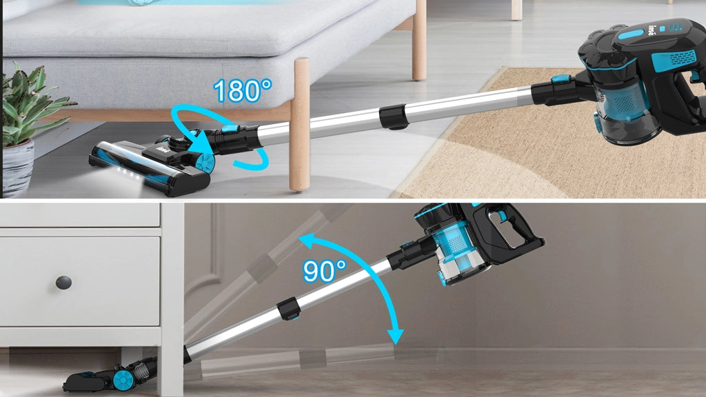 inse v770 cordless stick vacuum flexible updated wand and head brush-5