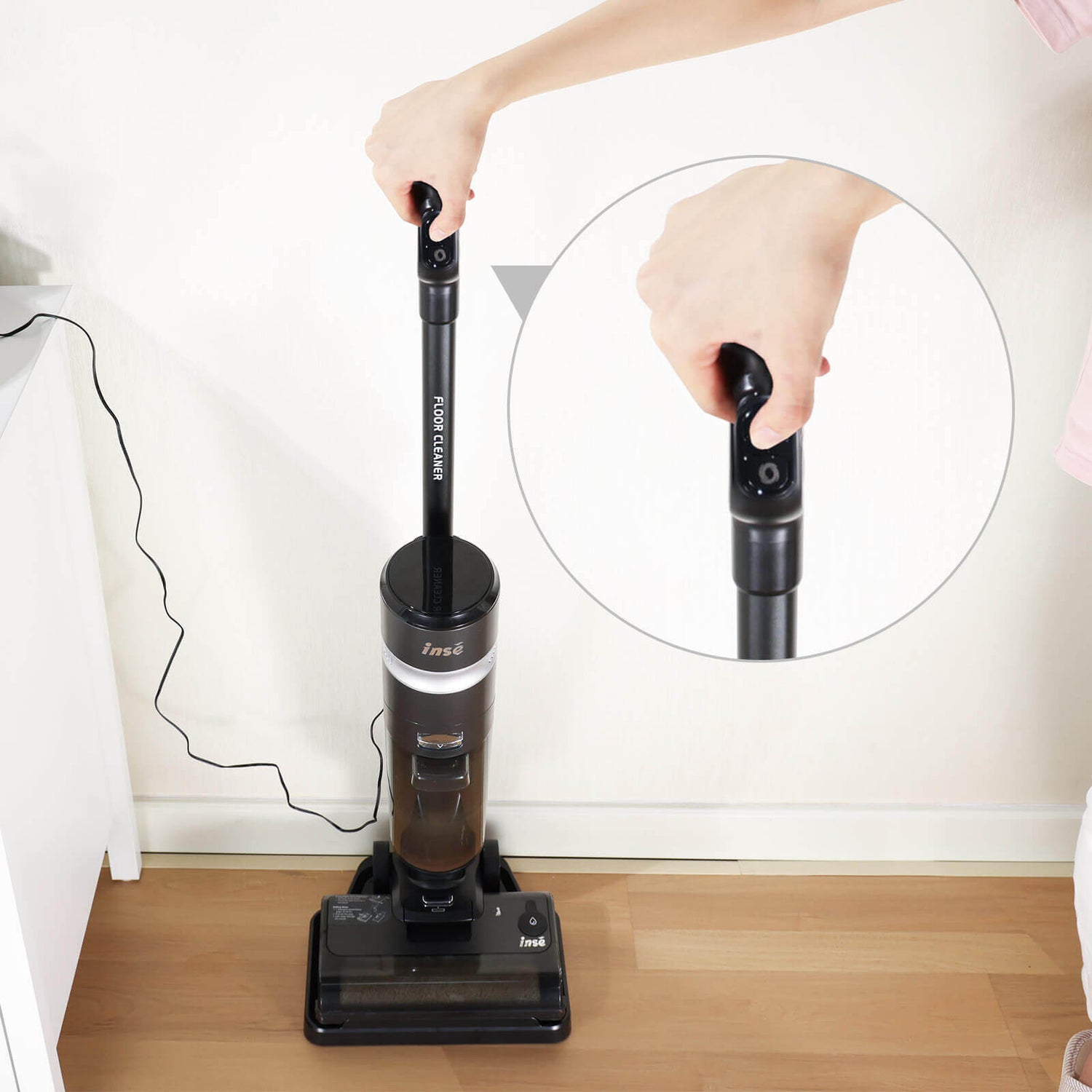 inse w5 wet dry vacuum self cleaning feature-inselife.com