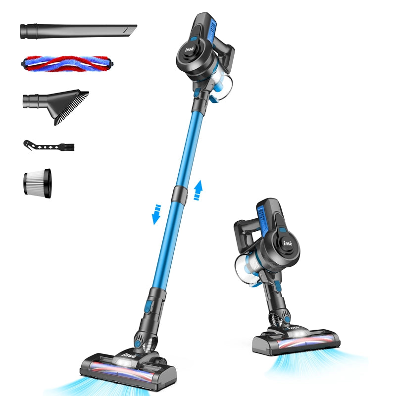 inse n650 cordless vacuum blue-updated version of inse n6s cordless stick vacuum