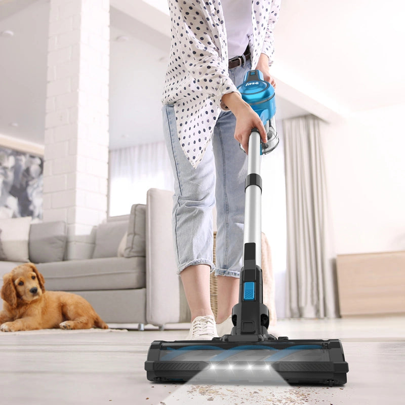 inse s62 cordless stick vacuum clean the floor