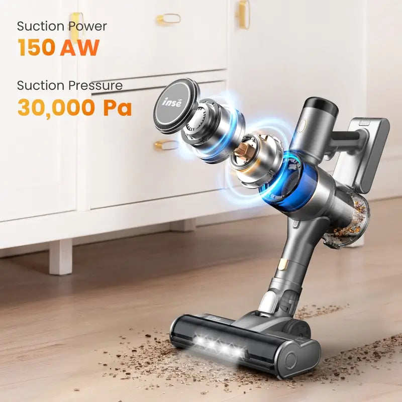 INSE S9 cordless vacuum 30Kpa strong suction-inselife.com