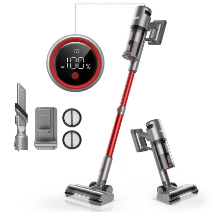 INSE V120 Cordless Vacuum For Hard Floors with 33Kpa Powerful Suction
