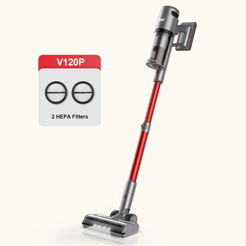 INSE V120 Cordless Vacuum For Hard Floors with 33Kpa Powerful Suction