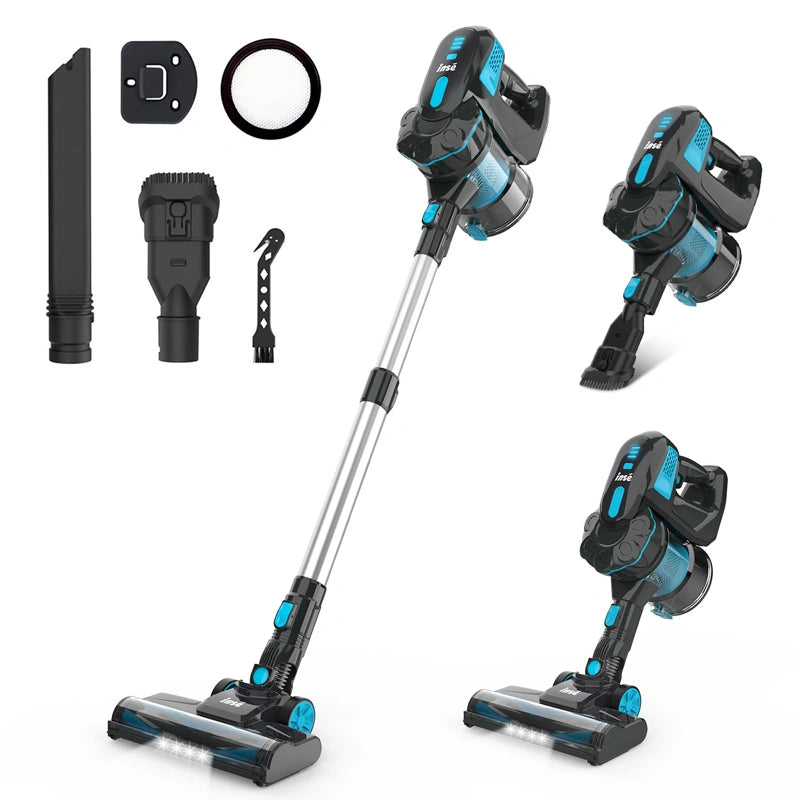 INSE V770 cordless stick vacuum under $100 blue
