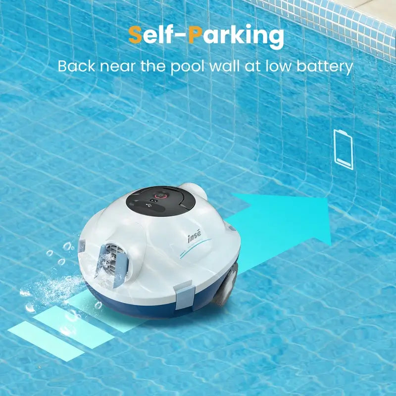 INSE Y10 Cordless Pool Vacuum Robot For Above Ground Pool / Inground Pool