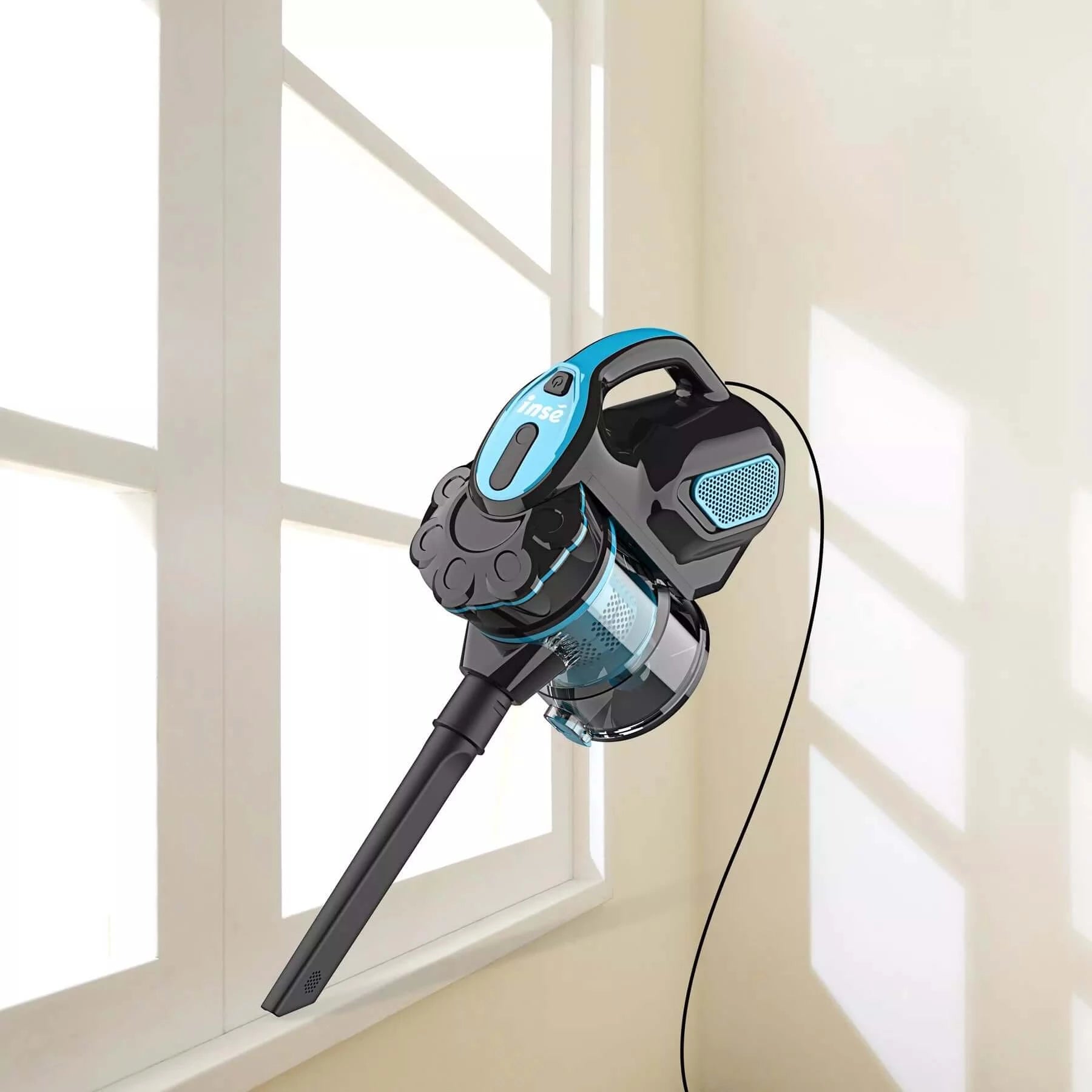 inse i5 corded stick vacuum-clean the gaps with crevice tool-inselife.com