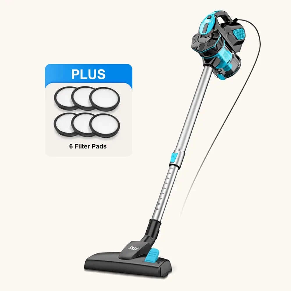 inse i5 corded stick vacuum-blue with 6 filter-inselife.com