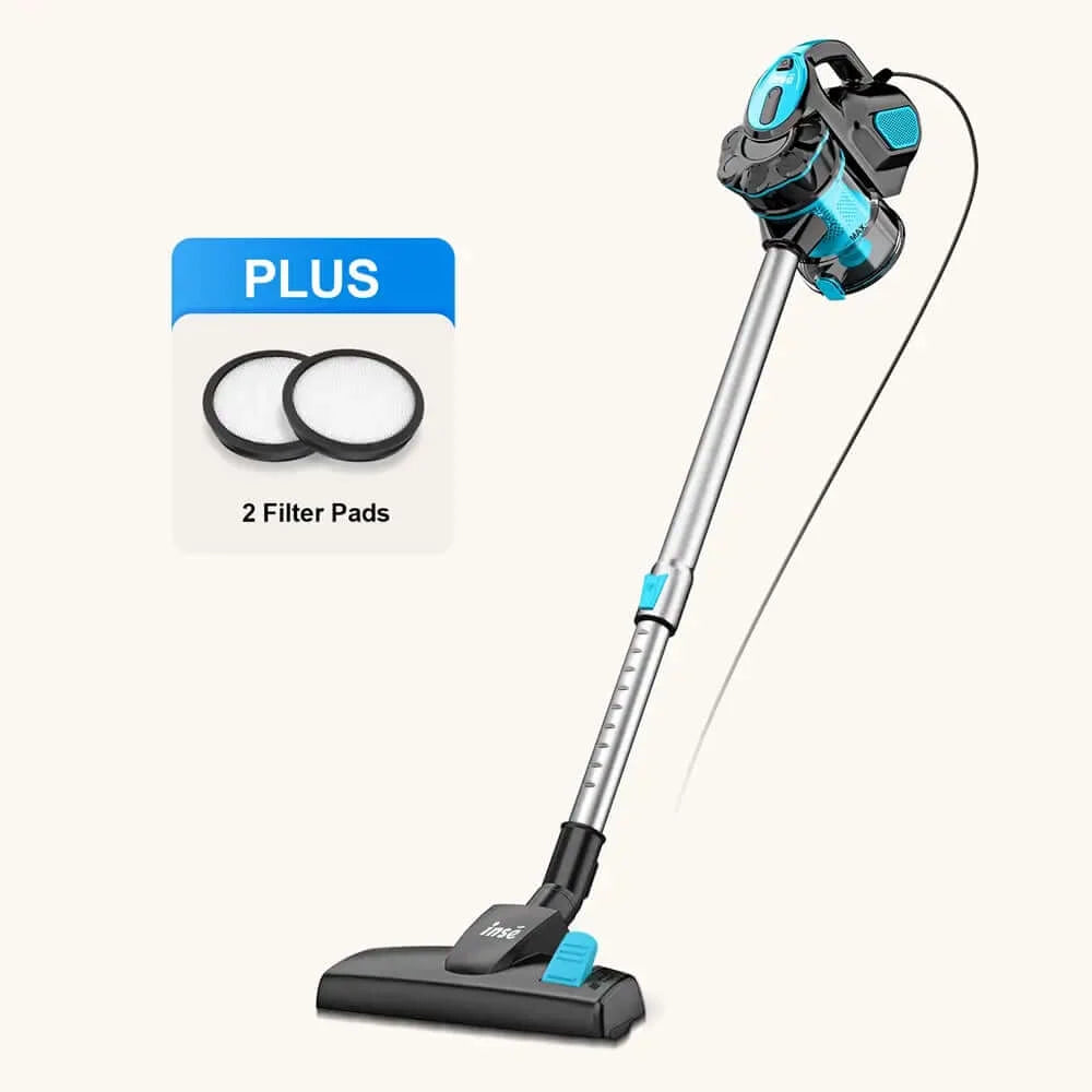 inse i5 corded stick vacuum-blue with 2 filter-inselife.com