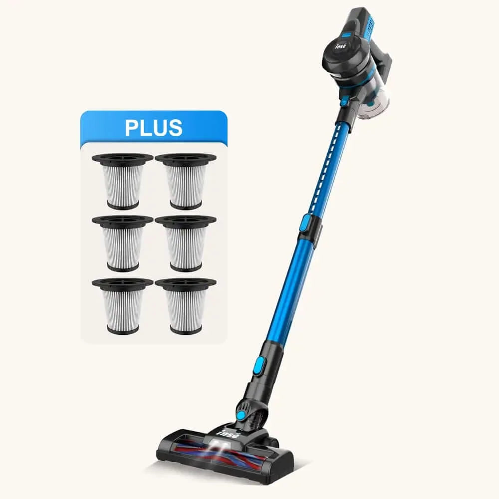 INSE N6S Rechargeable Stick Vacuum with six filters-inselife.com