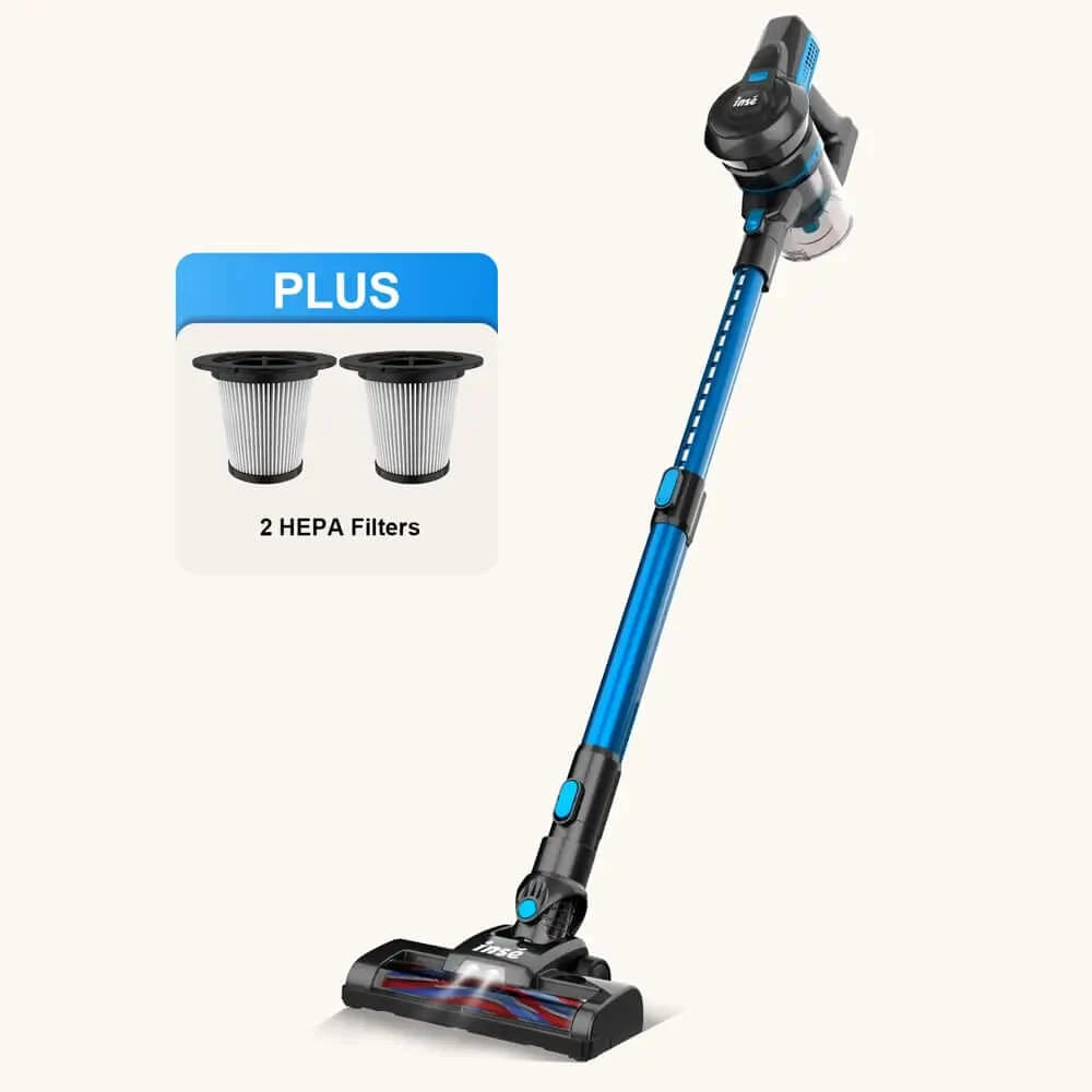 INSE N6S Rechargeable Stick Vacuum with two filters-inselife.com