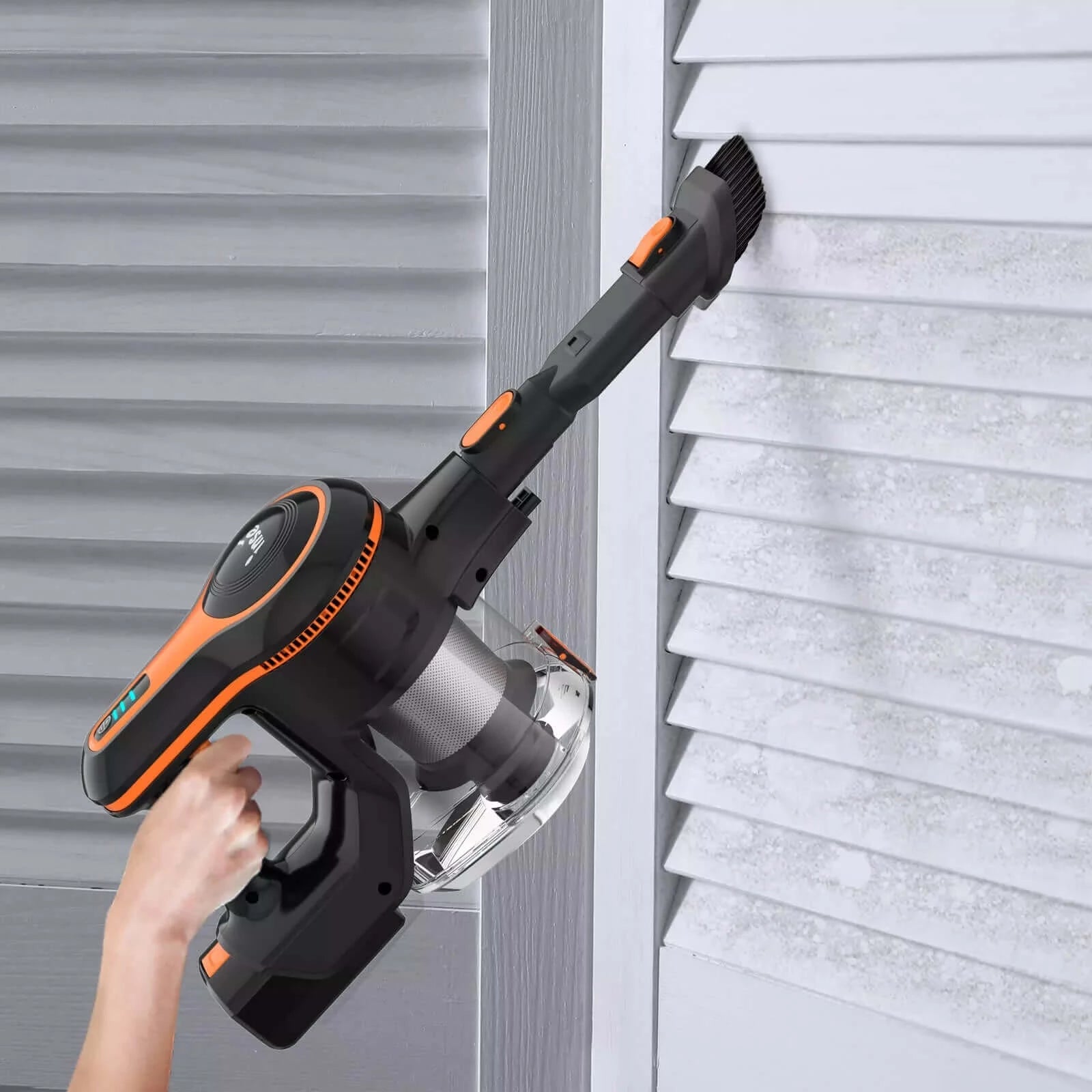 INSE S610 Cordless Vacuum Cleaner 25kpa clean the curtain with two in one brush-inselife.com