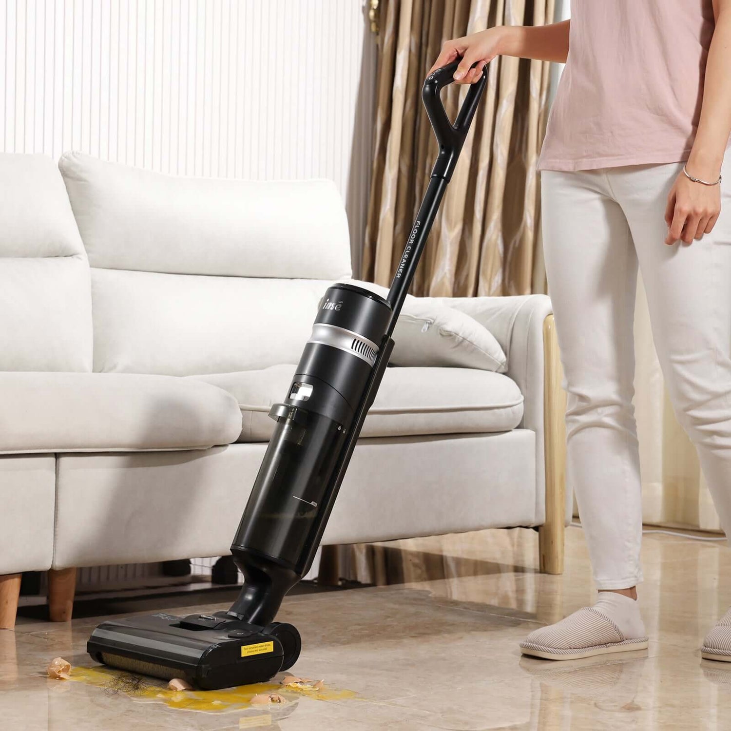 INSE W5 Cordless Wet Dry Vacuum Cleaner for home cleaning-inselife.com