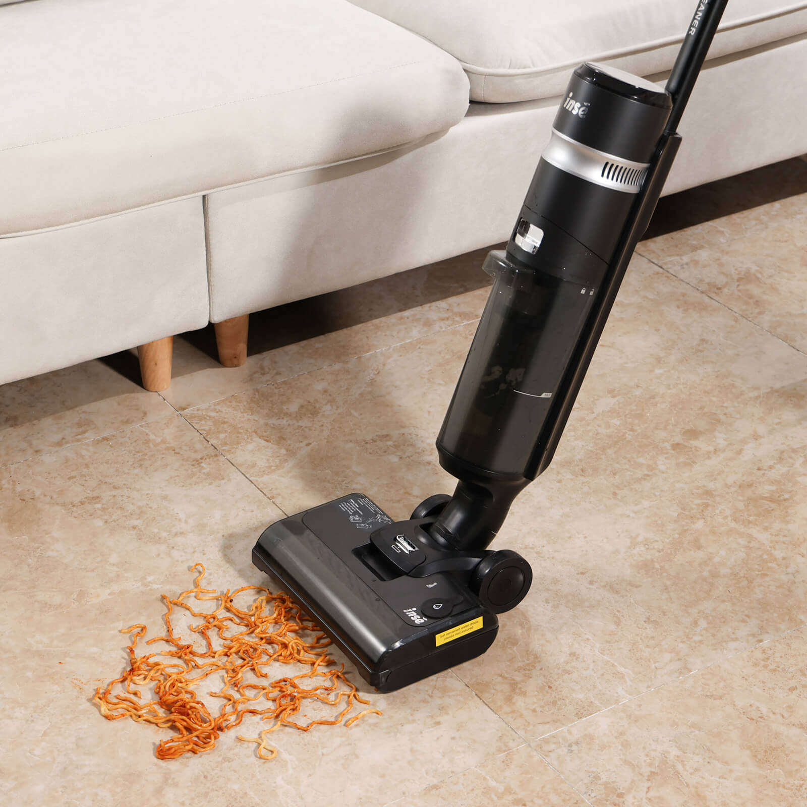 INSE W5 Cordless Wet Dry Vacuum Cleaner clean noodles-inselife.com